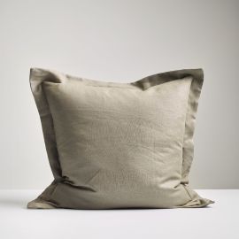 Thread Design Olive Linen Euro Pillowcase