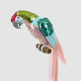 Vixen & Velvet Christmas Decoration Shimmsa Sequin Parrot