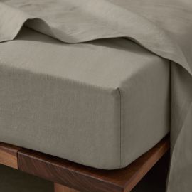 Weave Ravello Linen Fitted Sheet Pebble