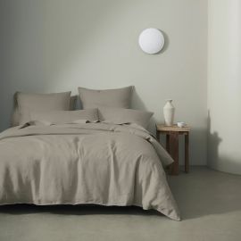 Weave Ravello Linen Duvet Cover Pebble