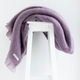 Windermere Mohair Throw Amethyst
