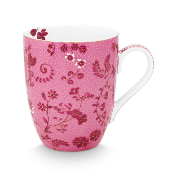 Pip Studio Jolie Flowers Pink Mug Large | Allium Interiors