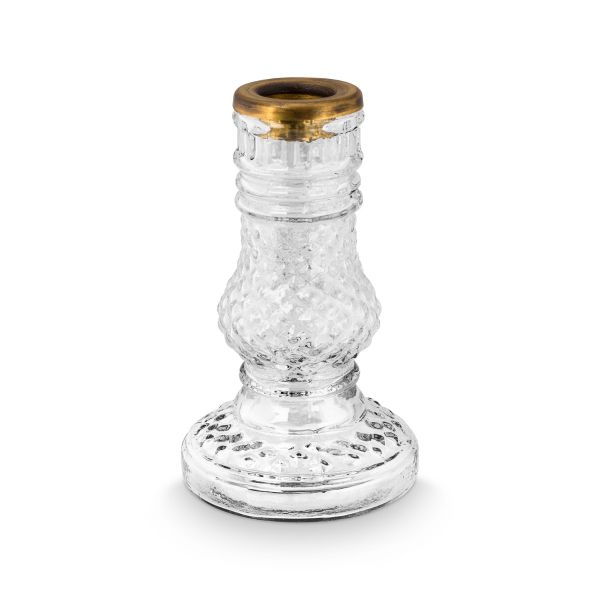 Pip Studio Candle Holder Clear Glass Small 12cm | Allium Interiors