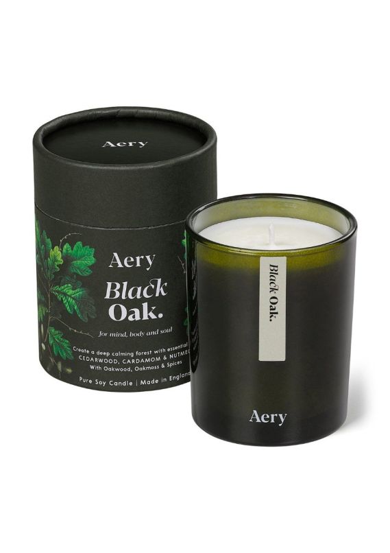 Aery Living Botanical Candle Black Oak | Allium Interiors