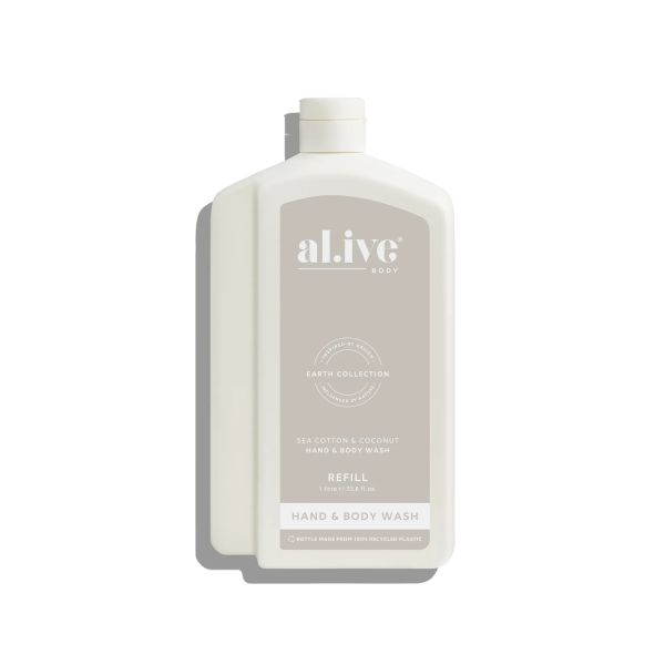 al.ive Body Wash Refill Sea Cotton & Coconut | Allium Interiors