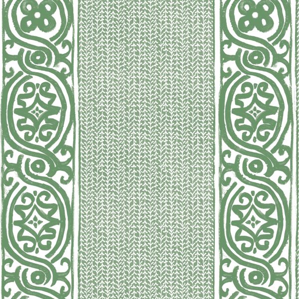 Anna Spiro Wallpaper Cartouche Green | Allium Interiors