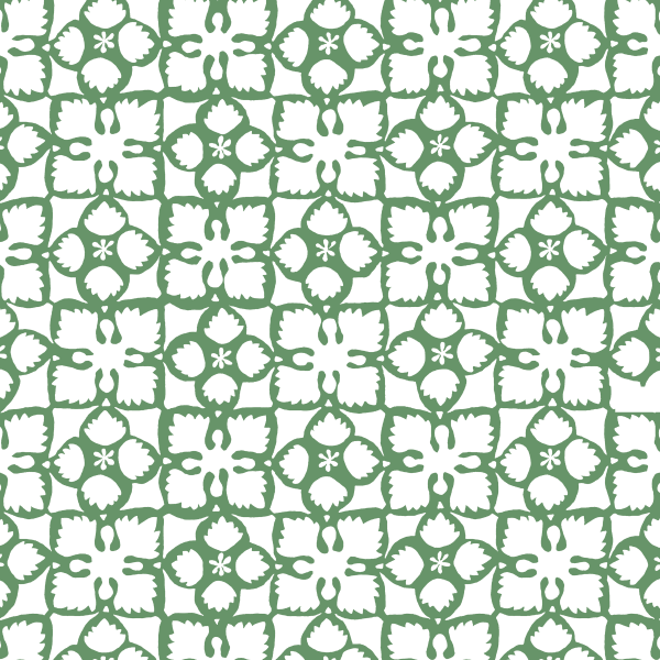 Anna Spiro Wallpaper Grandma's Quilt Green | Allium Interiors