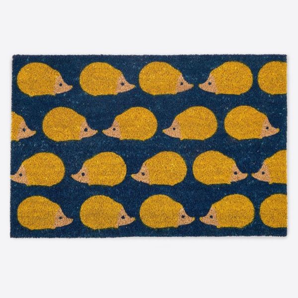 Anorak Door Mat Kissing Hedgehogs | Allium Interiors