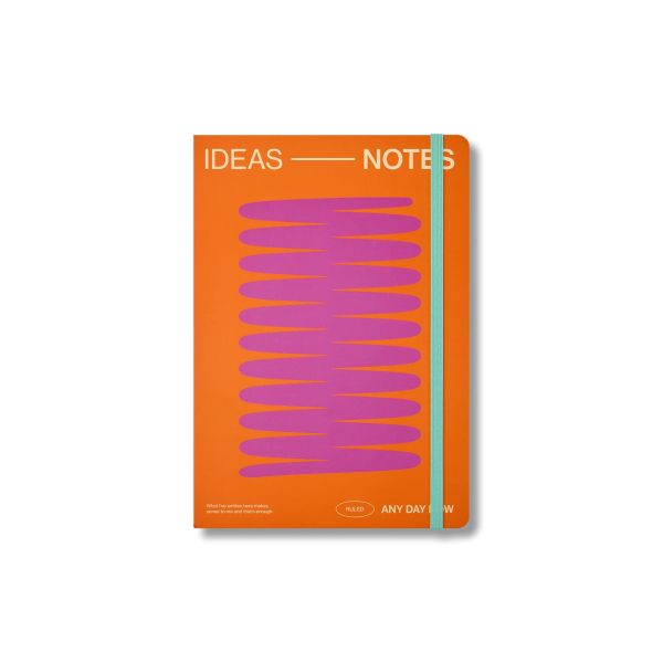 Any Day Now Notebook Bound A5 Coral | Allium Interiors