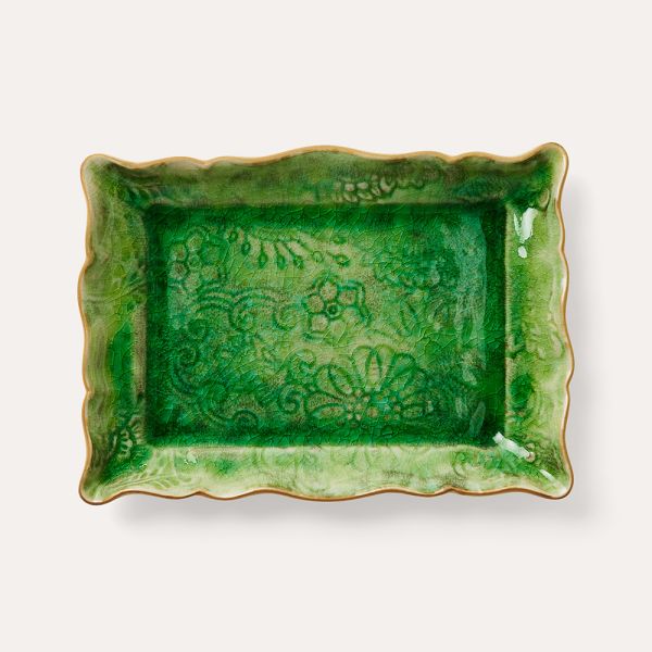 STHAL Arabesque Appetizer Plate Seaweed | Allium Interiors