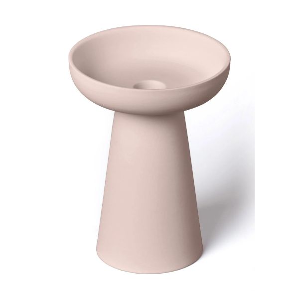 Aery Living Candle Holder Porcini Pink Large | Allium Interiors