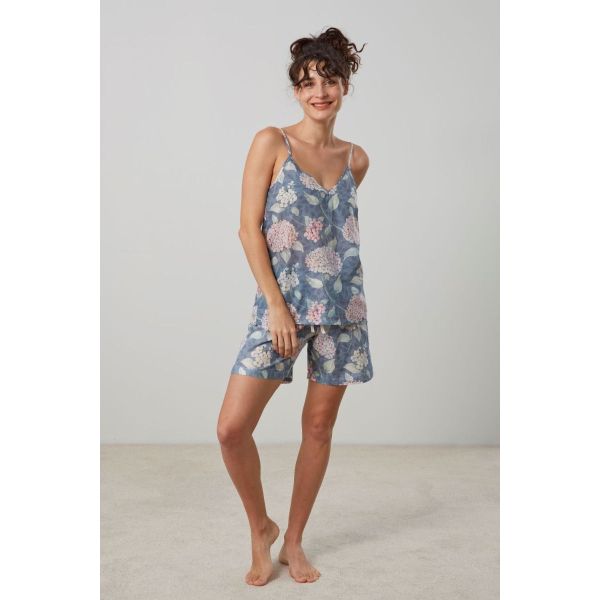 Baksana Sleepwear Indie Cami Short PJ Set Large | Allium Interiors