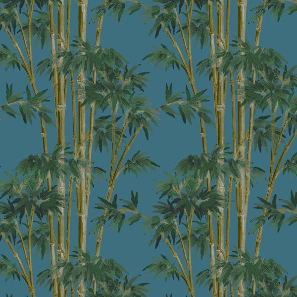 House of Hackney Wallpaper Bambusa Azure | Allium Interiors