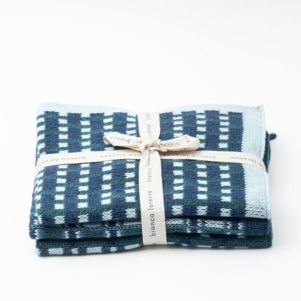 Bianca Lorenne Washcloths Basento Denim | Allium Interiors