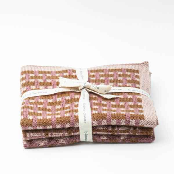 Bianca Lorenne Washcloths Basento Rose Gold | Allium Interiors