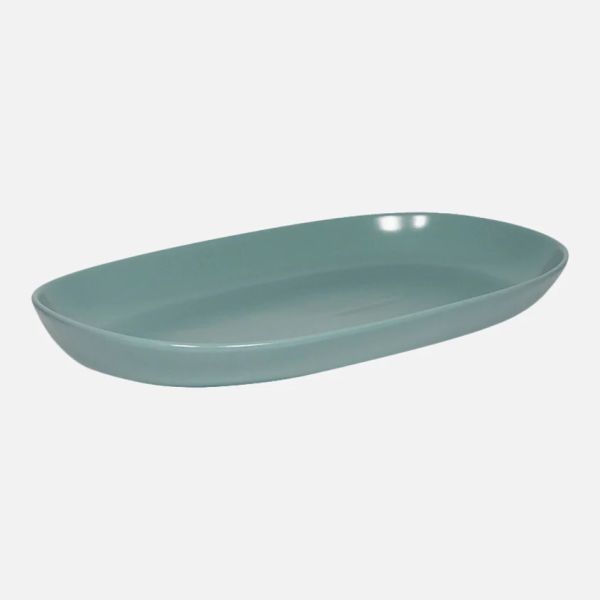 Bison Ceramics Oval Bowl XL Sage | Allium Interiors