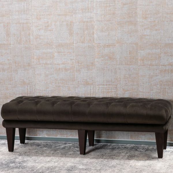 Bianca Lorenne Ottoman Bettino Walnut | Allium Interiors