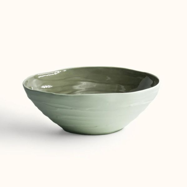 Bianca Lorenne Gather Bowl Celadon/Olive Medium | Allium Interiors