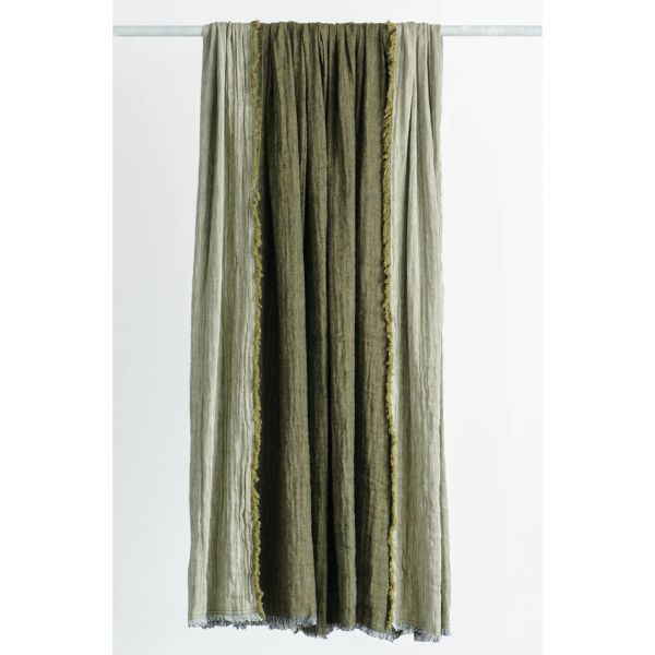 Bianca Lorenne Leggera Deep Moss/Moss Blanket | Allium Interiors