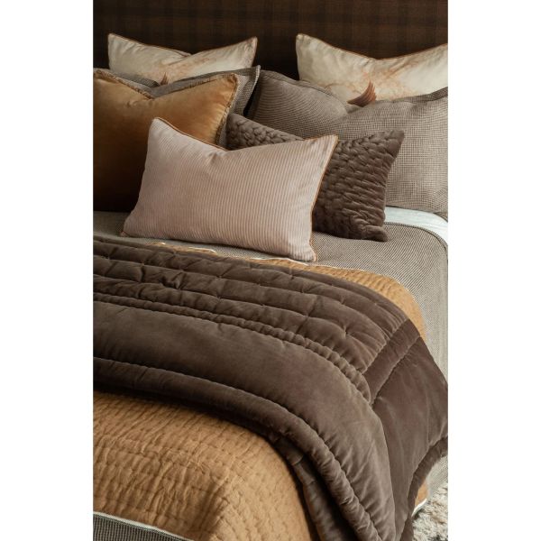 Bianca Lorenne Mica Comforter Cocoa | Allium Interiors