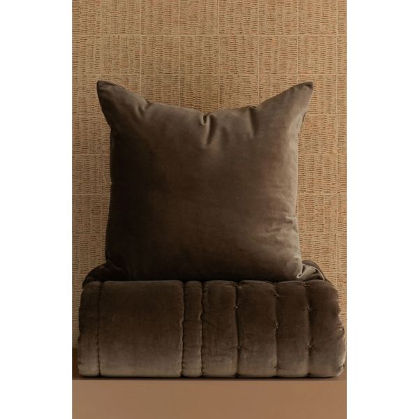 Bianca Lorenne Mica Cocoa Euro Pillowcase Pair | Allium Interiors