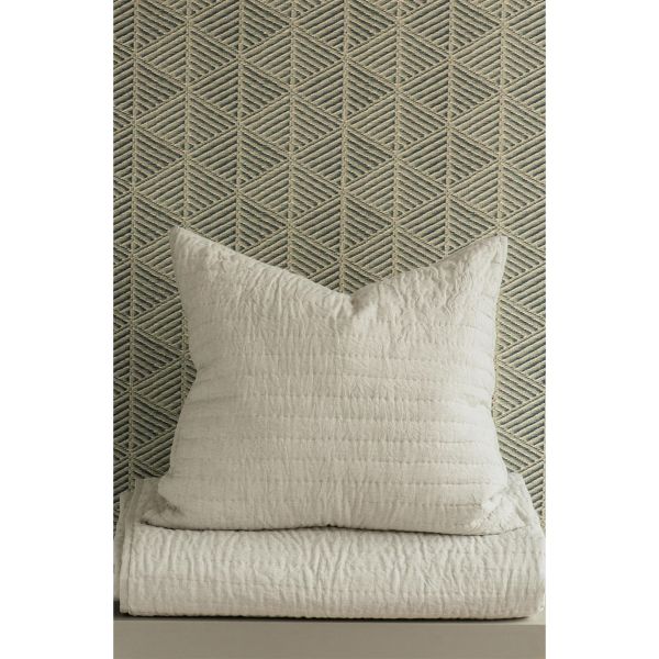 Bianca Lorenne Misaka Oatmeal Eurosham Pair | Allium Interiors