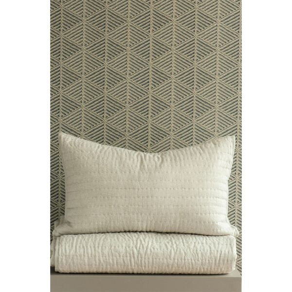 Bianca Lorenne Misaka Oatmeal Pillowsham Pair | Allium Interiors
