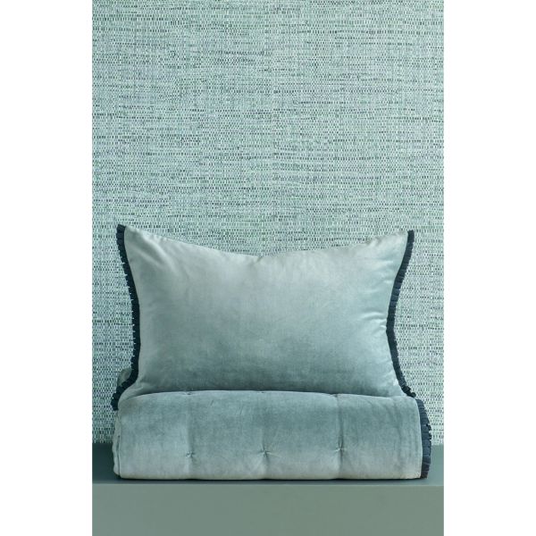 Bianca Lorenne Plissado Duck Egg Cushion | Allium Interiors