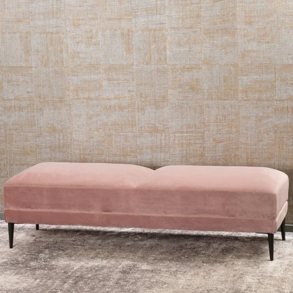 Bianca Lorenne Ottoman Renzo Dusky Pink | Allium Interiors