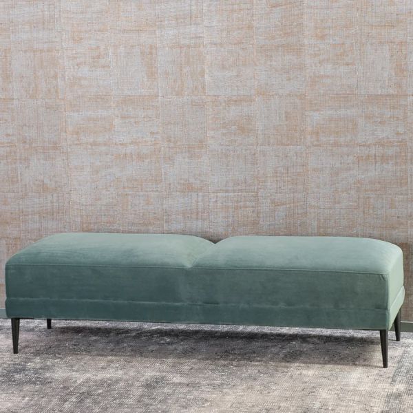 Bianca Lorenne Ottoman Renzo Ocean | Allium Interiors