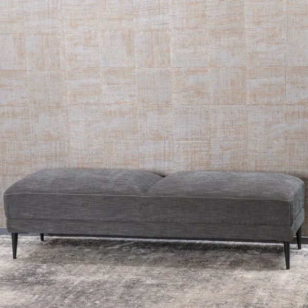 Bianca Lorenne Ottoman Renzo Slate | Allium Interiors