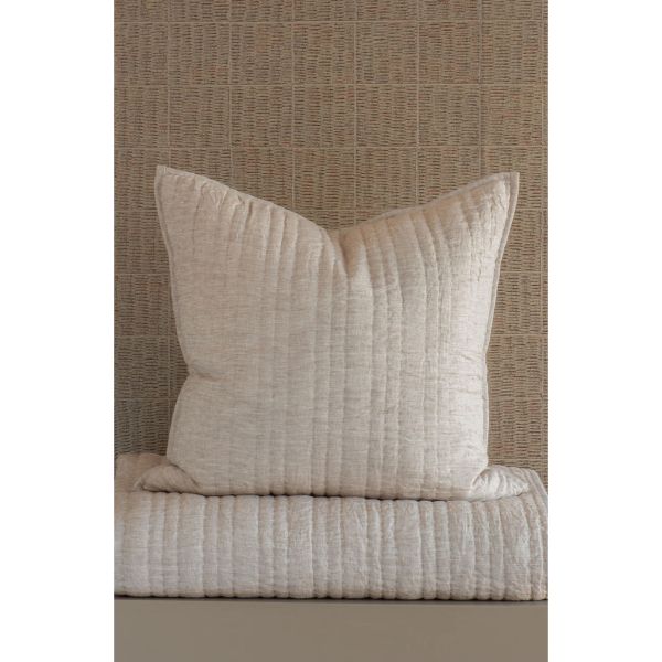 Bianca Lorenne Ricamo Driftwood Eurosham Pair | Allium Interiors