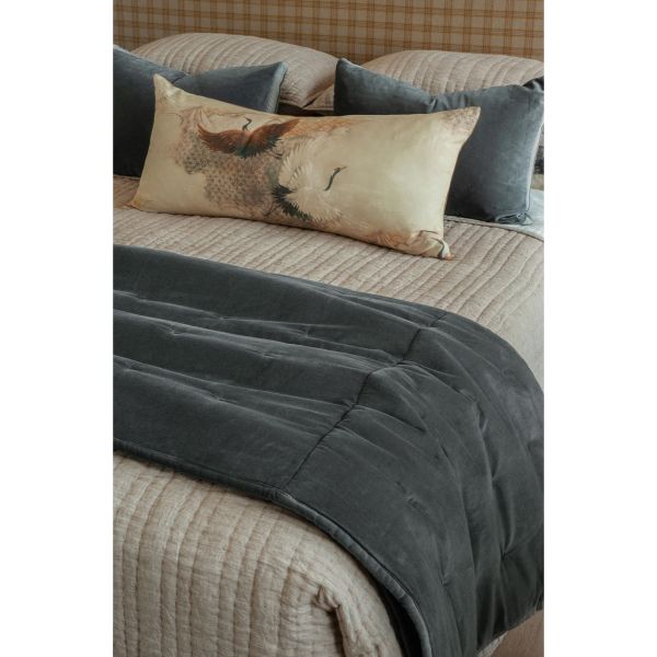 Bianca Lorenne Riga Charcoal Comforter  | Allium Interiors