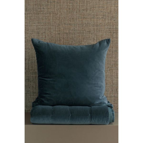 Bianca Lorenne Riga Prussian Blue Euro Pair | Allium Interiors