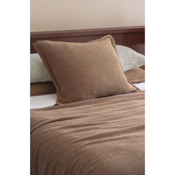 Bianca Lorenne Sottobosco Pink Clay Euro Pillowcase Pair | Allium Interiors