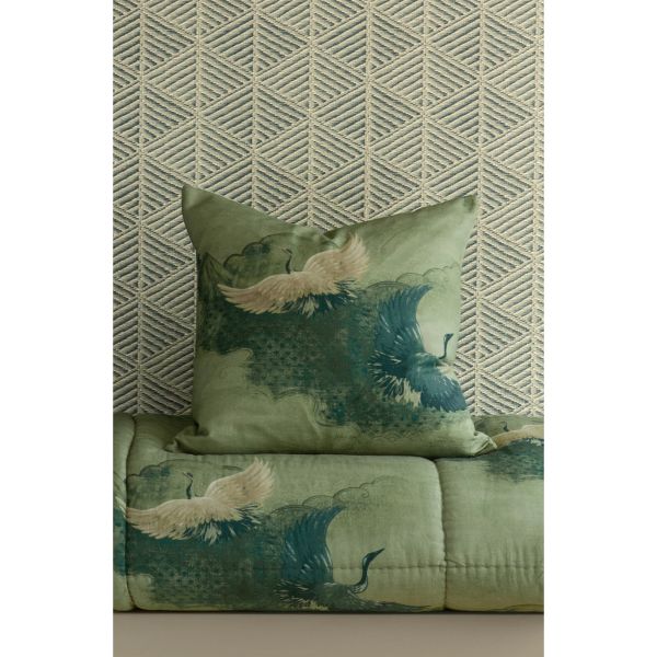 Bianca Lorenne Tsuru Spruce Cushion | Allium Interiors
