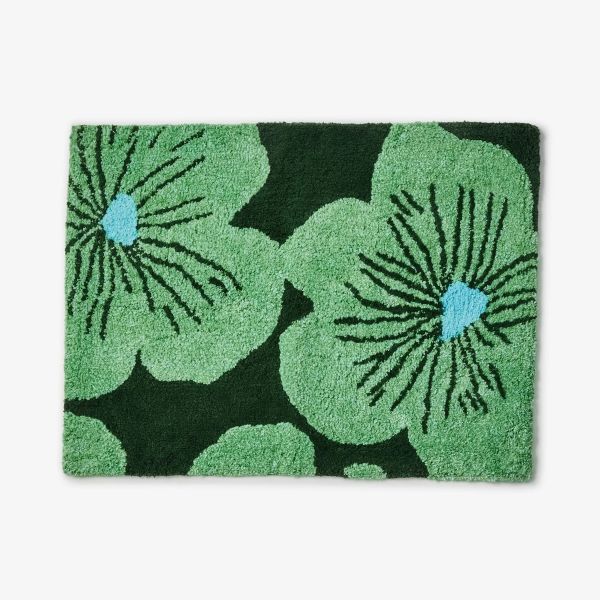Bonnie And Neil Bath Mat Jardin Green | Allium Interiors