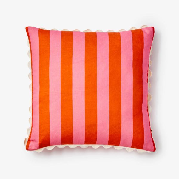 Bonnie And Neil Cushion Bold Stripe Sorbet | Allium Interiors