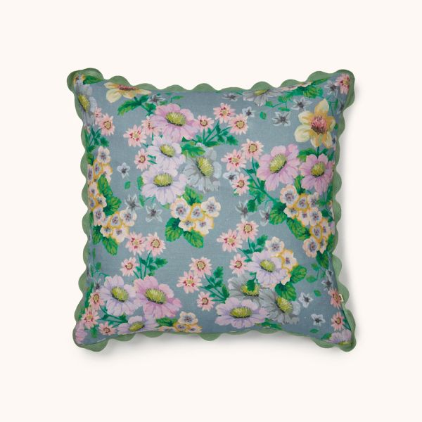 Bonnie And Neil Cushion Buttercup Blue | Allium Interiors