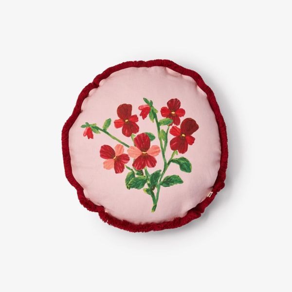 Bonnie And Neil Cushion Mini Viola Round | Allium Interiors