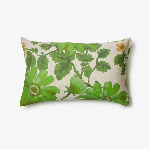 Bonnie And Neil Marigold Leaf Pillowcase Pair | Allium Interiors