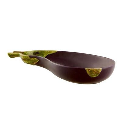 Bordallo Pinheiro Aubergine Platter 24.5cm | Allium Interiors