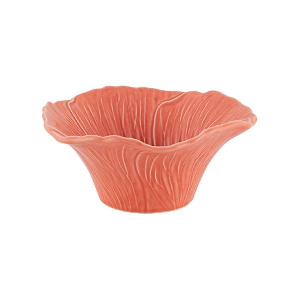 Bordallo Pinheiro Maria Flor Bowl Hollyhock 15.5cm | Allium Interiors