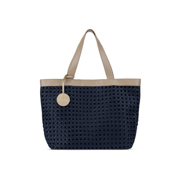 Ilse Jacobsen Bag Large Beach Bag Dark Indigo Sand Pile | Allium Interiors