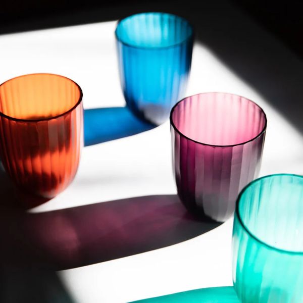 Brian Tunks Cut Glass Tumbler Iguassu Set of 4 Mix A | Allium Interiors