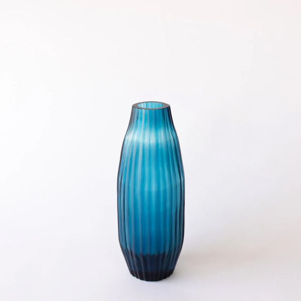 Brian Tunks Cut Glass Vase Bud Aegean | Allium Interiors