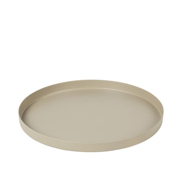 Broste Copenhagen Tray Donna Desert Sand Round | Allium Interiors