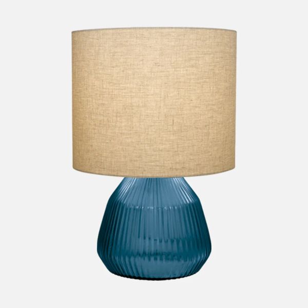 Brian Tunks Cut Glass Lampbase & Shade Small Aegean | Allium Interiors