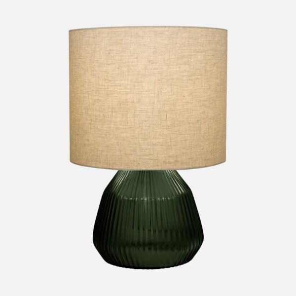 Brian Tunks Cut Glass Lampbase & Shade Small Leaf | Allium Interiors