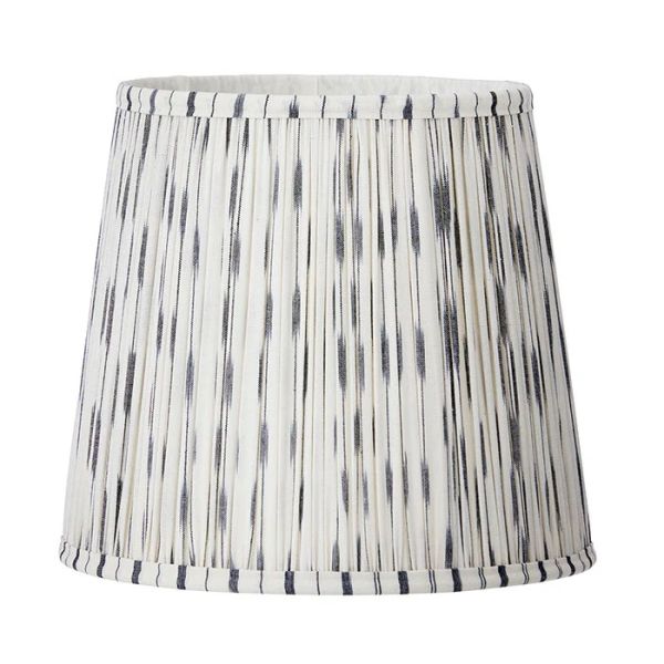 Bungalow Denmark Pleated Lampshade H27cm Ikat Black | Allium Interiors